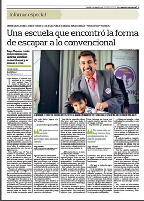 Entrevista al Director de la Escuela «Progreso y Sueños», Jorge Timoner